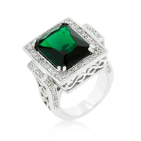 Thumbnail for Emerald Green Classic Cocktail Ring