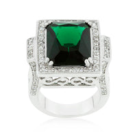 Thumbnail for Emerald Green Classic Cocktail Ring