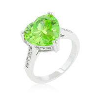 Thumbnail for Apple Green Heart Ring