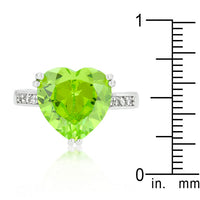 Thumbnail for Apple Green Heart Ring