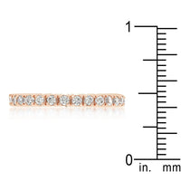 Thumbnail for Rose Gold Finish Cubic Zirconia Eternity Band