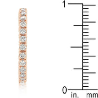 Thumbnail for Rose Gold Finish Cubic Zirconia Eternity Band