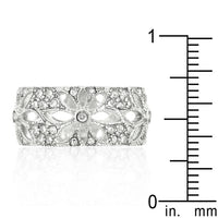 Thumbnail for Crystal Floral Filigree Band