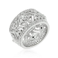 Thumbnail for Filigree Crest Eternity Ring