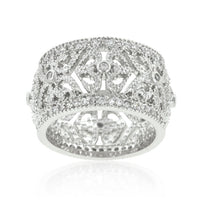 Thumbnail for Filigree Crest Eternity Ring