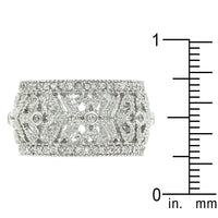 Thumbnail for Filigree Crest Eternity Ring