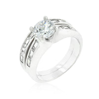 Thumbnail for Rhodium Plated Stackable Ring Set