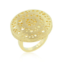 Thumbnail for Textured Golden Saucer Ring