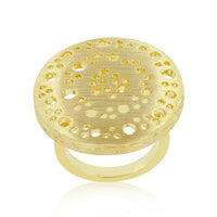Thumbnail for Textured Golden Saucer Ring