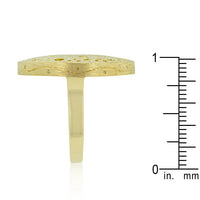 Thumbnail for Textured Golden Saucer Ring