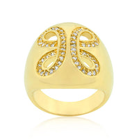 Thumbnail for Golden Ribbon Cocktail Ring