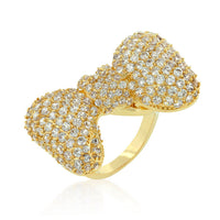 Thumbnail for Bow Tie Cubic Zirconia Ring