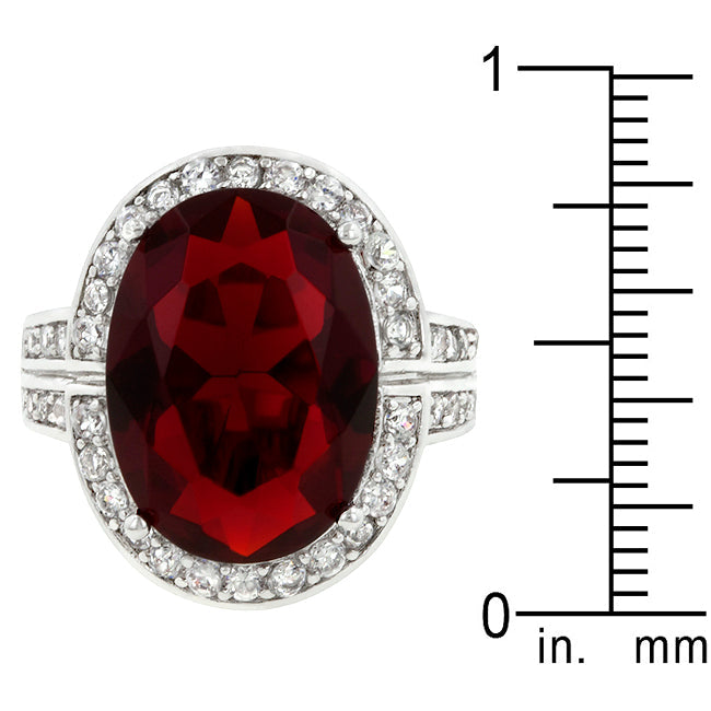 Ruby Red Cocktail Ring