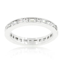 Thumbnail for Alternating Cubic Zirconia Eternity Band