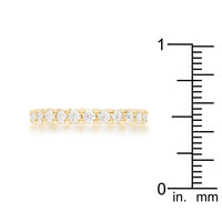 Thumbnail for Goldtone Cubic Zirconia Eternity Band