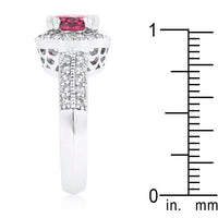 Thumbnail for Fuchsia Halo Engagement Ring