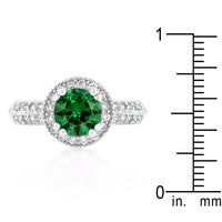 Thumbnail for Emerald Halo Engagement Ring