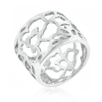 Thumbnail for Filigree Matte Rhodium Ring