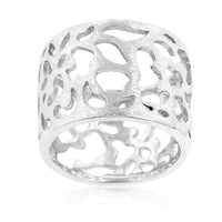 Thumbnail for Filigree Matte Rhodium Ring