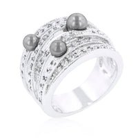 Thumbnail for Gray Pearl Cocktail Ring