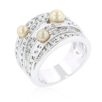 Thumbnail for Champagne Pearl Cocktail Ring
