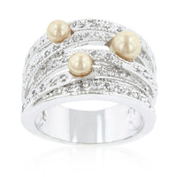Thumbnail for Champagne Pearl Cocktail Ring