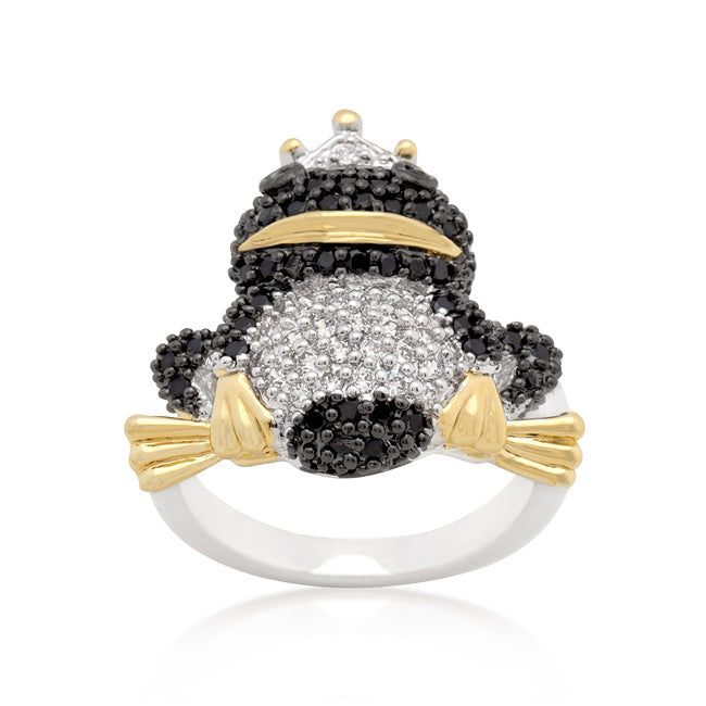 Cubic Zirconia Frog Prince Ring