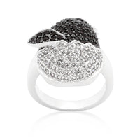 Thumbnail for Black and White Cubic Zirconia Baby Chick Ring