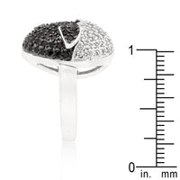Thumbnail for Black and White Cubic Zirconia Baby Chick Ring