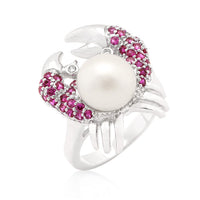 Thumbnail for Pearl Crab Cubic Zirconia Ring
