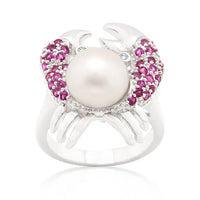 Thumbnail for Pearl Crab Cubic Zirconia Ring