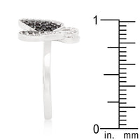 Thumbnail for Black and White Cubic Zirconia Butterfly Ring