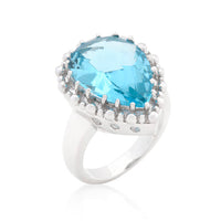 Thumbnail for Solitaire Blue Topaz Cocktail Ring
