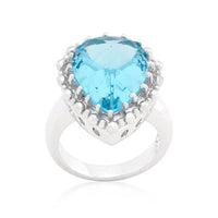 Thumbnail for Solitaire Blue Topaz Cocktail Ring