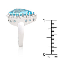 Thumbnail for Solitaire Blue Topaz Cocktail Ring