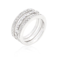 Thumbnail for Simple Cubic Zirconia Ring Set