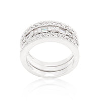 Thumbnail for Simple Cubic Zirconia Ring Set