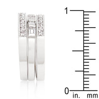 Thumbnail for Simple Cubic Zirconia Ring Set