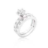 Thumbnail for Bezel Set Round Cut Bridal Ring Set