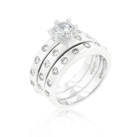 Thumbnail for Bezel Set Engagement Ring Set