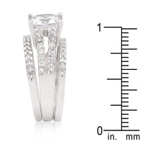 Thumbnail for Princess Cut Cubic Zirconia Triple Bridal Set