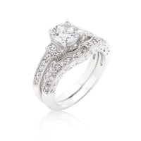 Thumbnail for Art Deco Round Cut Bridal Set