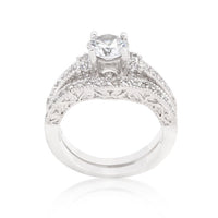 Thumbnail for Art Deco Round Cut Bridal Set