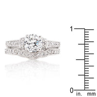 Thumbnail for Art Deco Round Cut Bridal Set
