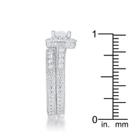 Thumbnail for Art Deco Princess Cut Bridal Set