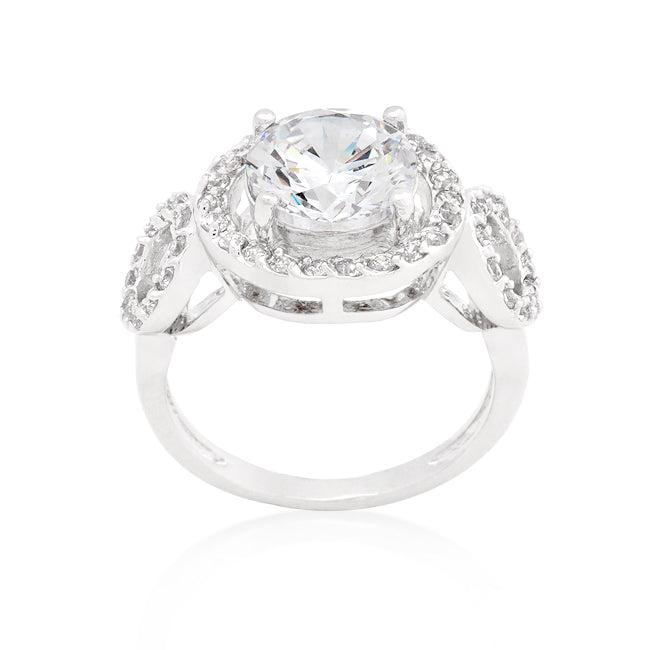 Amalfi Dawn Trio Cubic Zirconia Engagement Ring