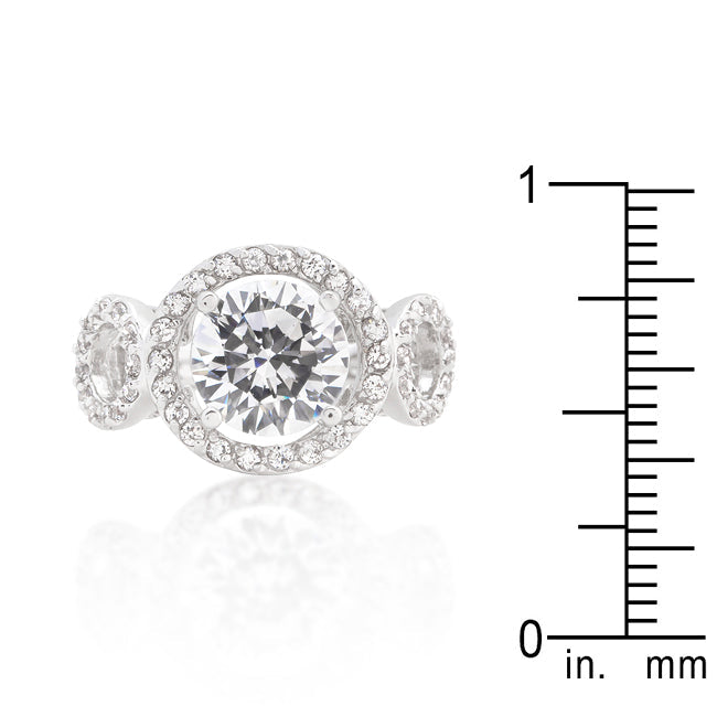 Amalfi Dawn Trio Cubic Zirconia Engagement Ring