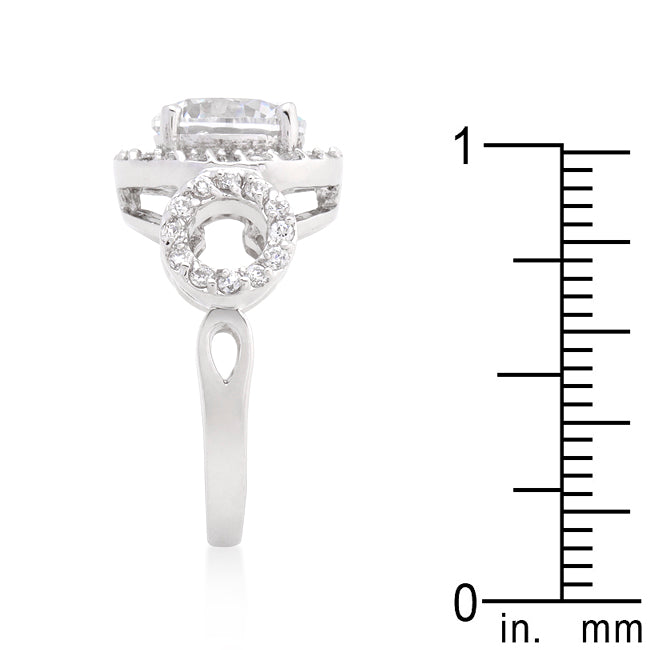Amalfi Dawn Trio Cubic Zirconia Engagement Ring
