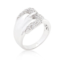 Thumbnail for Simple Cubic Zirconia Belt Ring