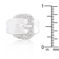 Thumbnail for Simple Cubic Zirconia Belt Ring